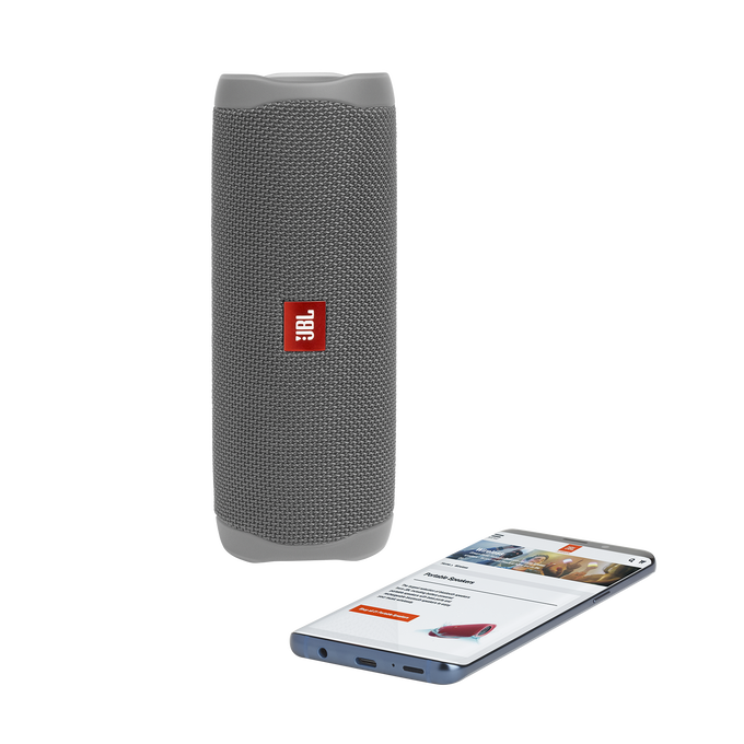 JBL Flip 5 - Grey - Portable Waterproof Speaker - Detailshot 2 image number null